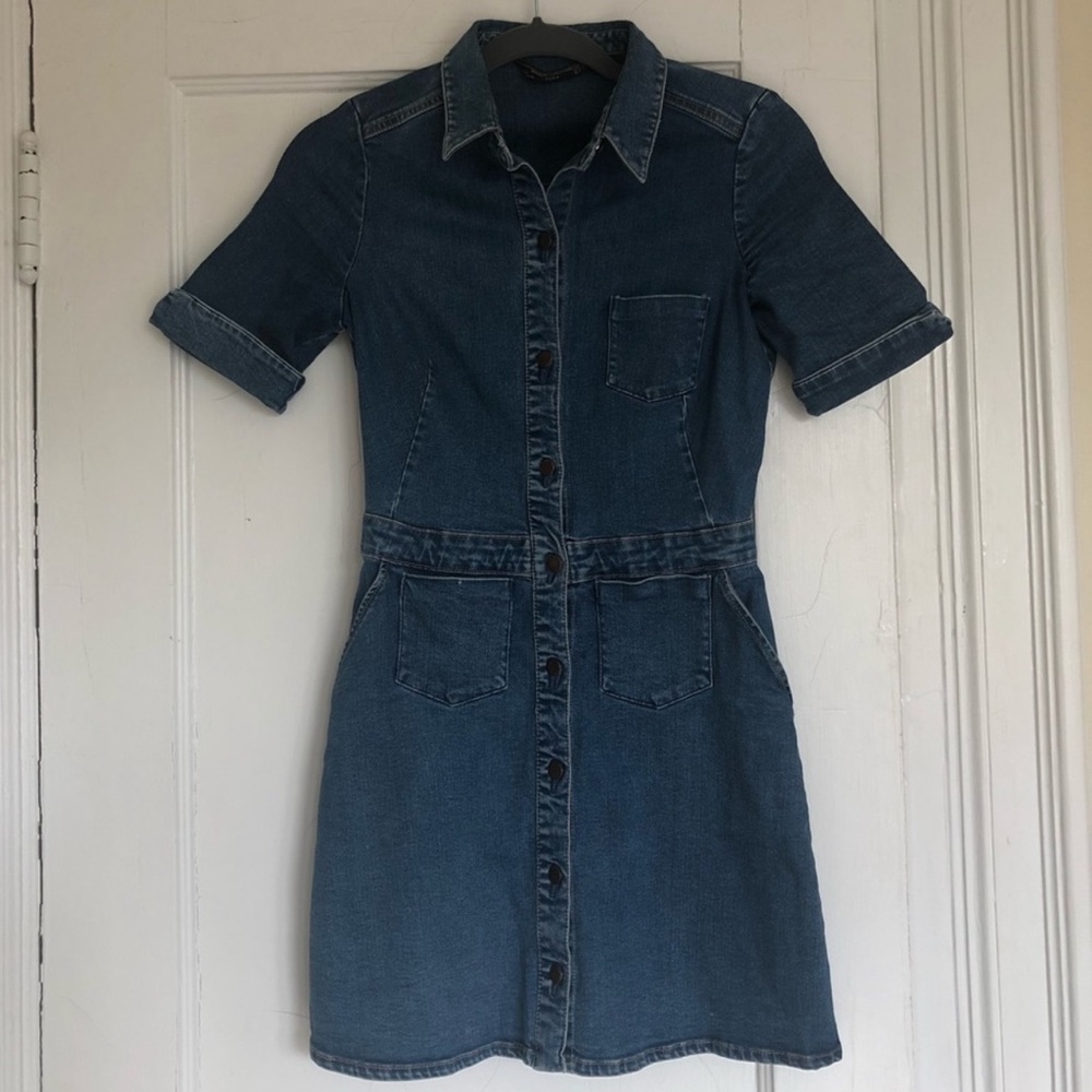Denim mini dress